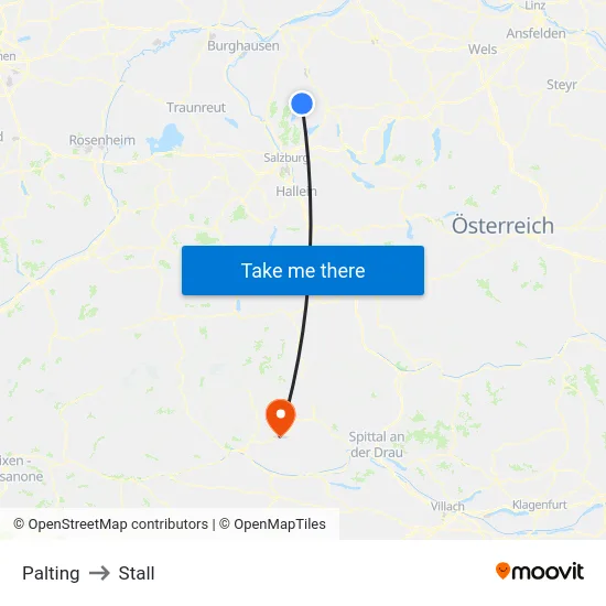 Palting to Stall map