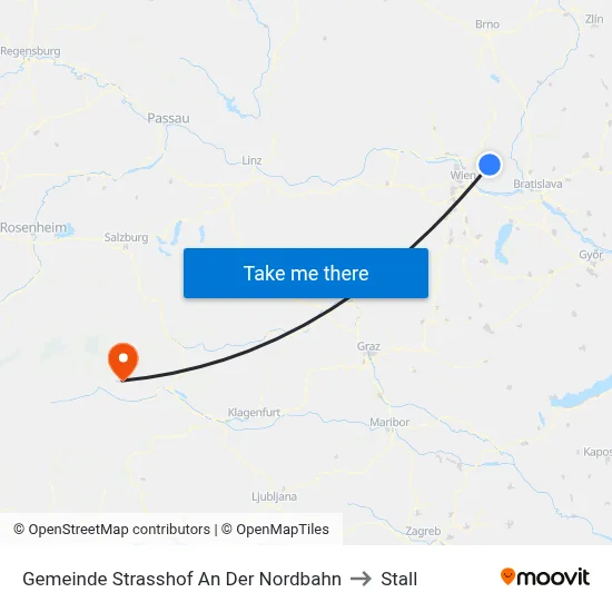 Gemeinde Strasshof An Der Nordbahn to Stall map
