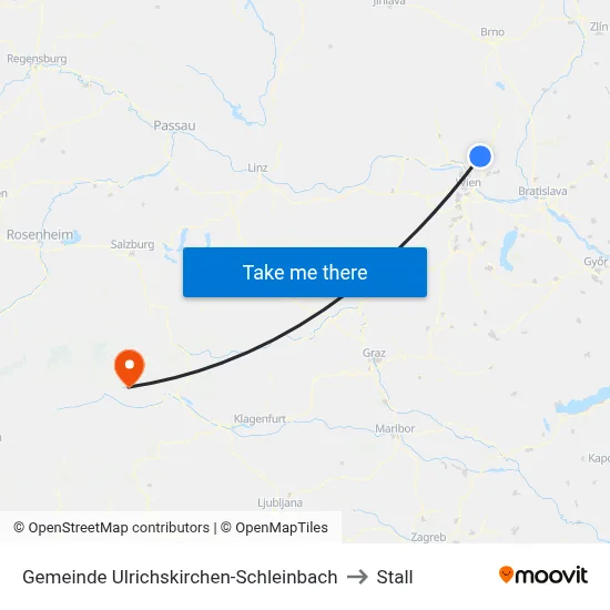 Gemeinde Ulrichskirchen-Schleinbach to Stall map
