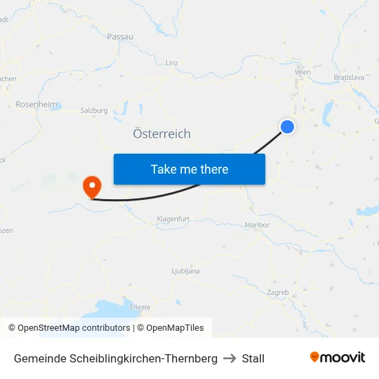 Gemeinde Scheiblingkirchen-Thernberg to Stall map