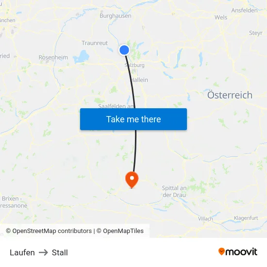 Laufen to Stall map