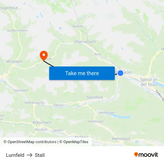 Lurnfeld to Stall map