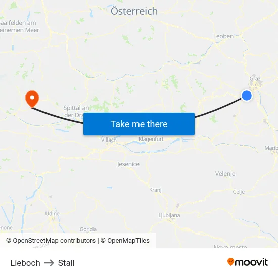 Lieboch to Stall map