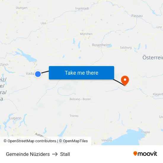 Gemeinde Nüziders to Stall map