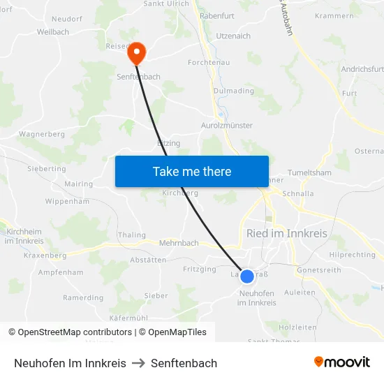 Neuhofen Im Innkreis to Senftenbach map