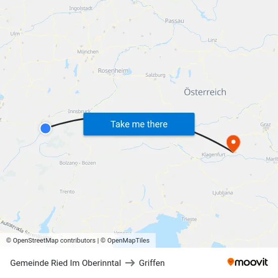Gemeinde Ried Im Oberinntal to Griffen map