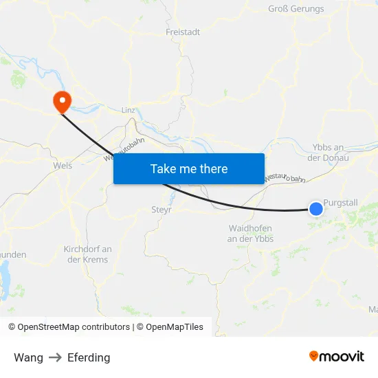 Wang to Eferding map