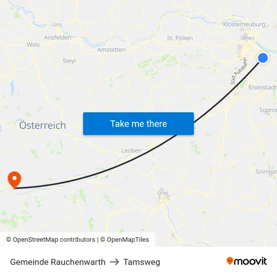 Gemeinde Rauchenwarth to Tamsweg map