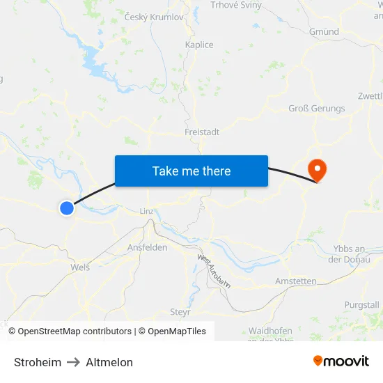 Stroheim to Altmelon map