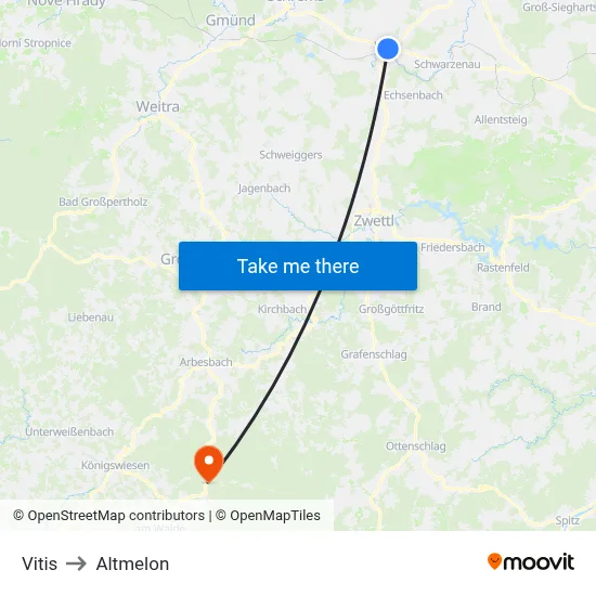 Vitis to Altmelon map