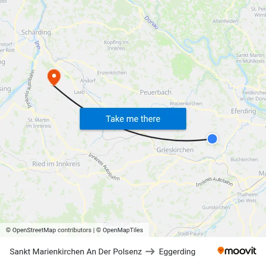 Sankt Marienkirchen An Der Polsenz to Eggerding map