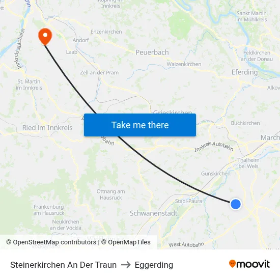 Steinerkirchen An Der Traun to Eggerding map