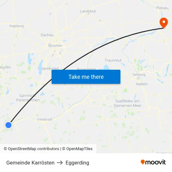 Gemeinde Karrösten to Eggerding map