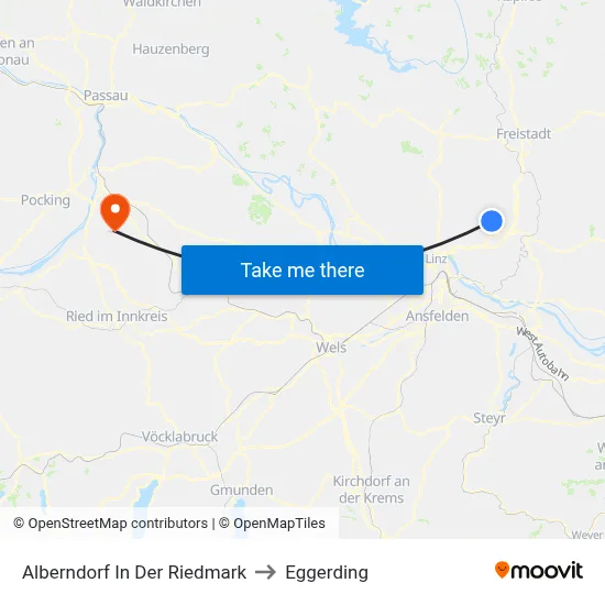 Alberndorf In Der Riedmark to Eggerding map