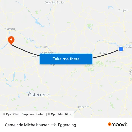 Gemeinde Michelhausen to Eggerding map