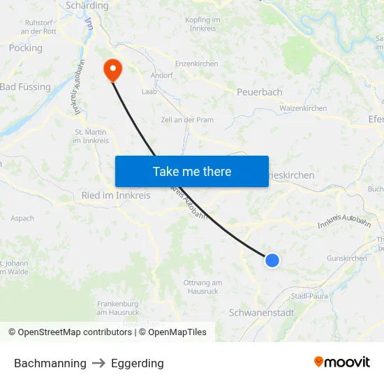 Bachmanning to Eggerding map