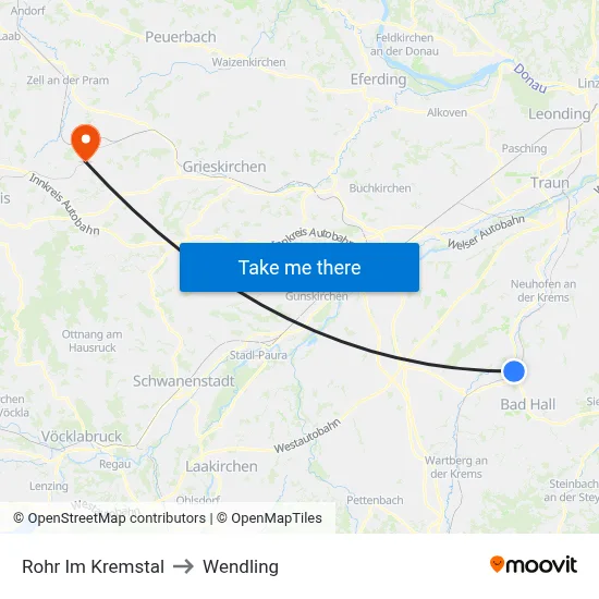 Rohr Im Kremstal to Wendling map