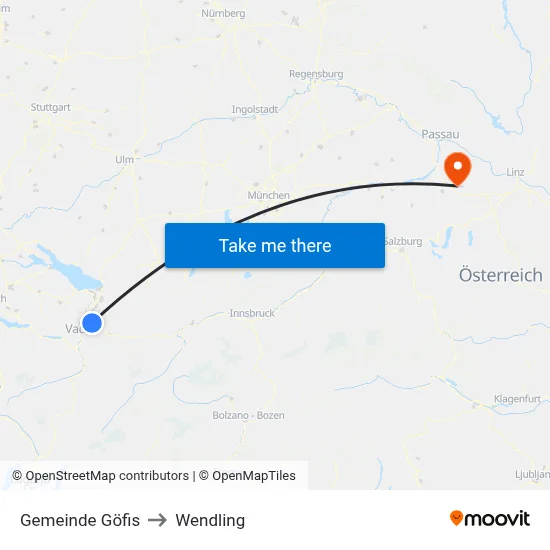 Gemeinde Göfis to Wendling map