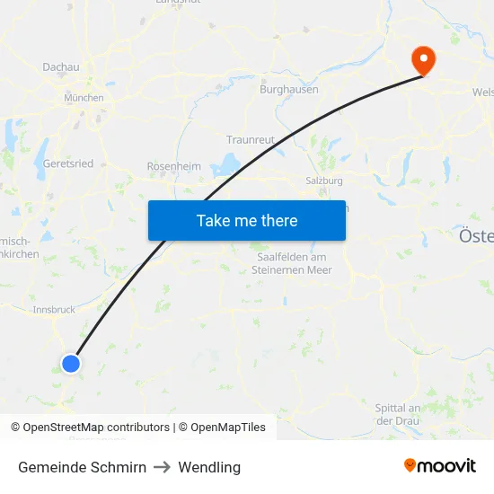 Gemeinde Schmirn to Wendling map