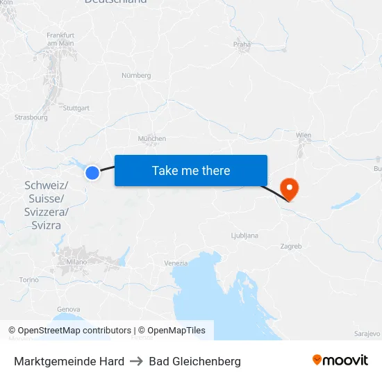 Marktgemeinde Hard to Bad Gleichenberg map