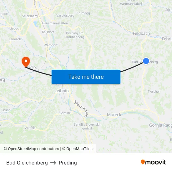 Bad Gleichenberg to Preding map
