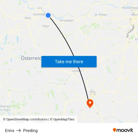 Enns to Preding map
