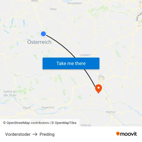 Vorderstoder to Preding map