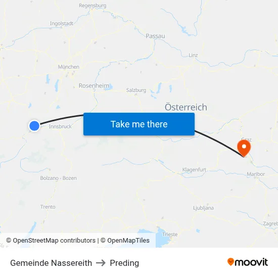 Gemeinde Nassereith to Preding map