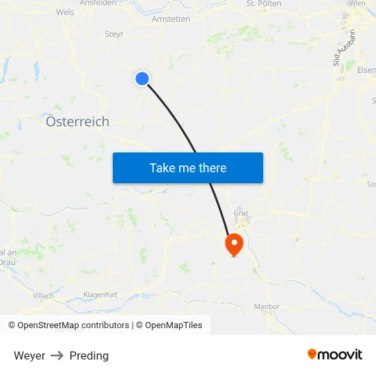 Weyer to Preding map