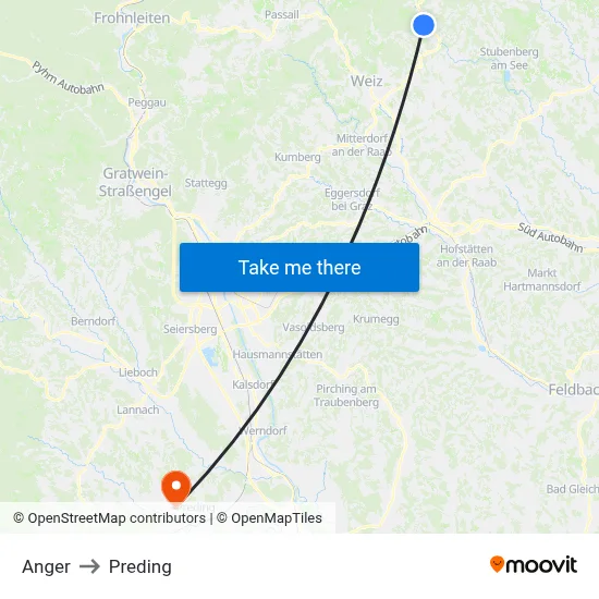 Anger to Preding map