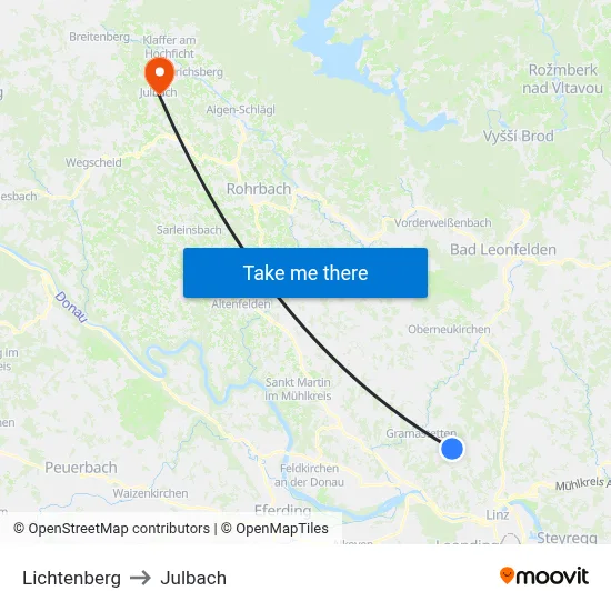 Lichtenberg to Julbach map
