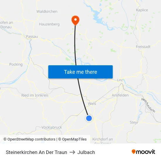 Steinerkirchen An Der Traun to Julbach map