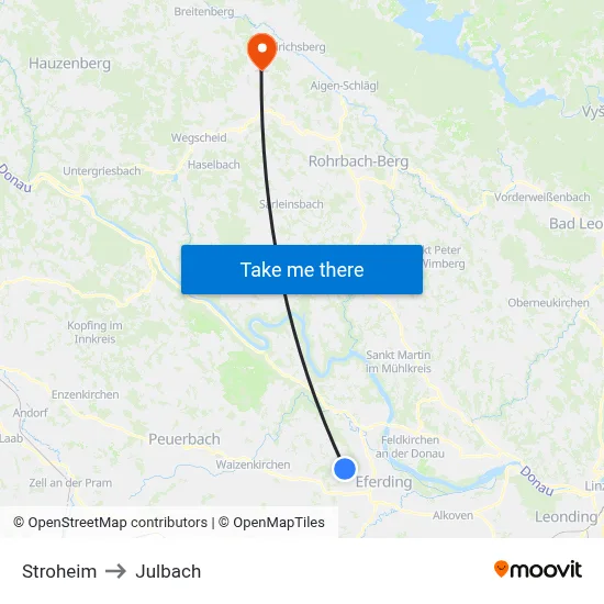 Stroheim to Julbach map
