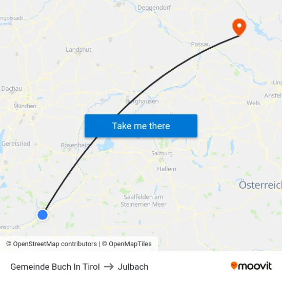Gemeinde Buch In Tirol to Julbach map