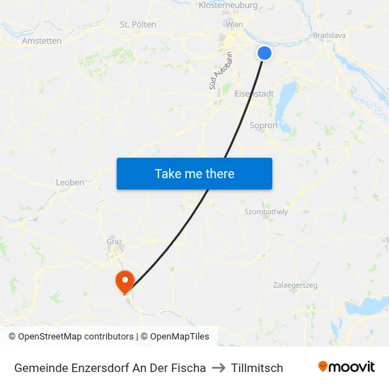 Gemeinde Enzersdorf An Der Fischa to Tillmitsch map