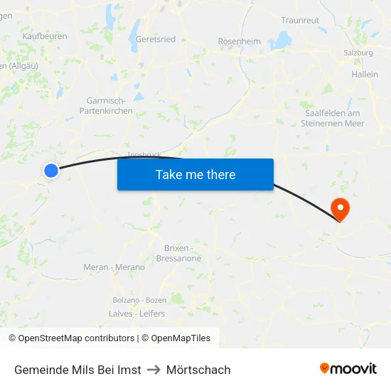 Gemeinde Mils Bei Imst to Mörtschach map