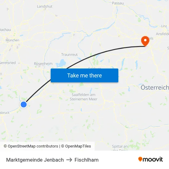 Marktgemeinde Jenbach to Fischlham map