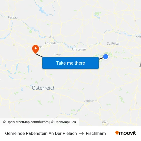 Gemeinde Rabenstein An Der Pielach to Fischlham map