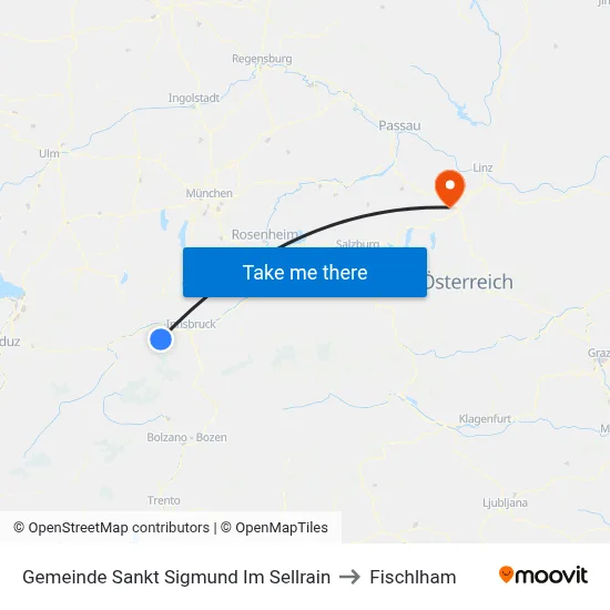 Gemeinde Sankt Sigmund Im Sellrain to Fischlham map