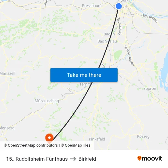 15., Rudolfsheim-Fünfhaus to Birkfeld map