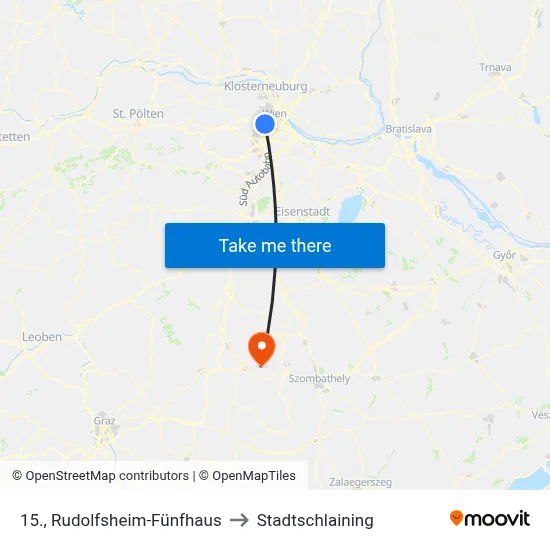 15., Rudolfsheim-Fünfhaus to Stadtschlaining map