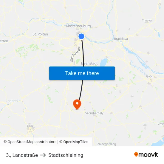 3., Landstraße to Stadtschlaining map