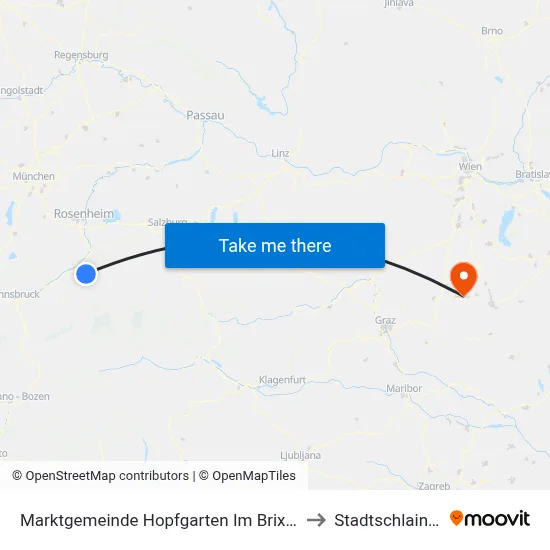 Marktgemeinde Hopfgarten Im Brixental to Stadtschlaining map