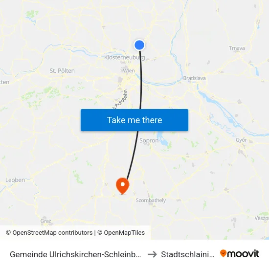 Gemeinde Ulrichskirchen-Schleinbach to Stadtschlaining map