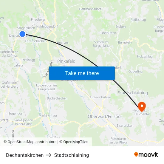 Dechantskirchen to Stadtschlaining map