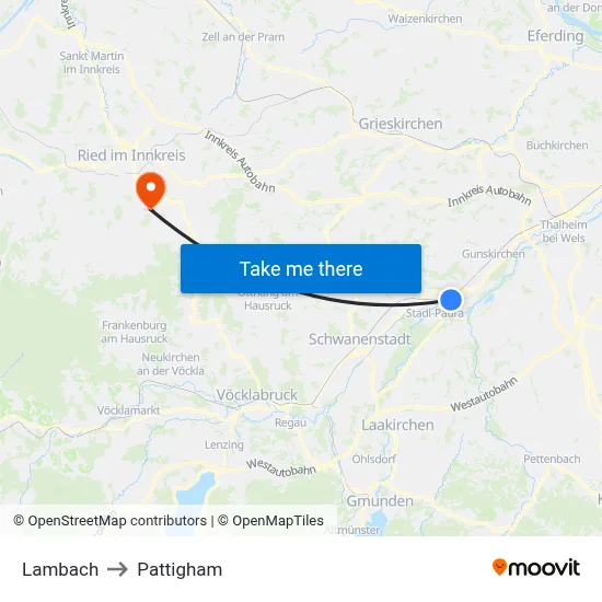 Lambach to Pattigham map