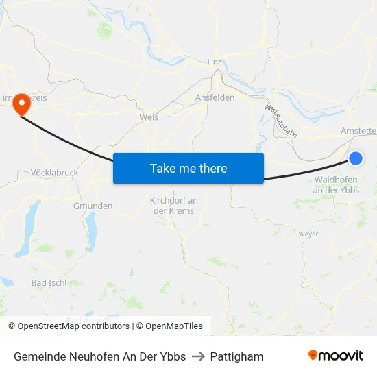Gemeinde Neuhofen An Der Ybbs to Pattigham map