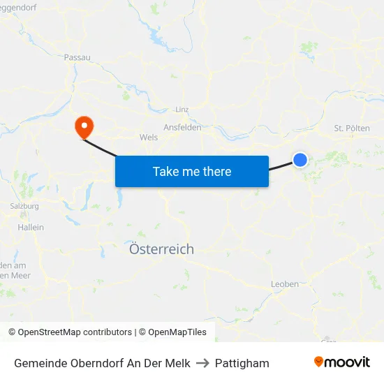 Gemeinde Oberndorf An Der Melk to Pattigham map
