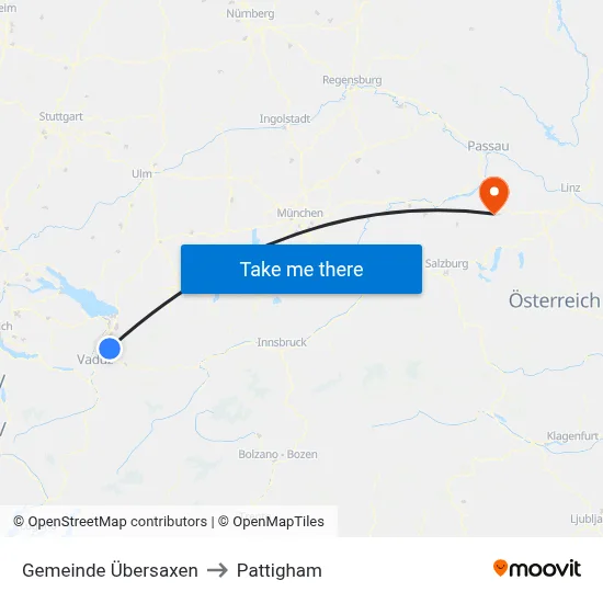 Gemeinde Übersaxen to Pattigham map