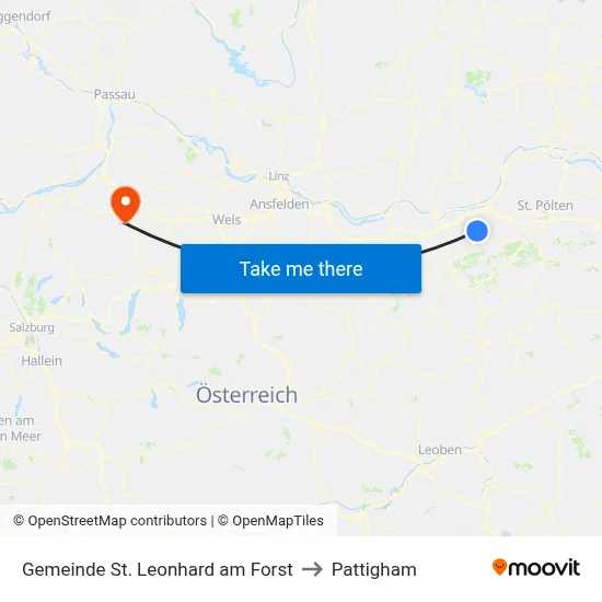 Gemeinde St. Leonhard am Forst to Pattigham map